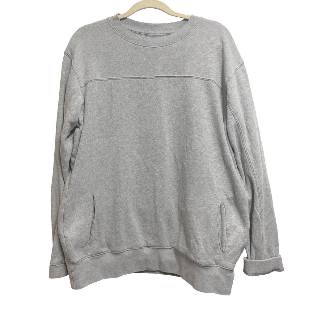 Alo Yoga Freestyle Crewneck Athleisure Heather Grey Large